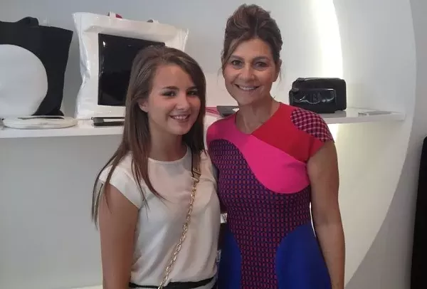 Lauren Nicole in New York City with designer Linda Perry. - COUTESY