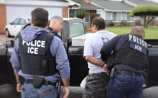 The SAPD only calls ICE if a suspect has an active federal immigration warrant. - IMMIGRATION AND CUSTOMS ENFORCEMENT (ICE)