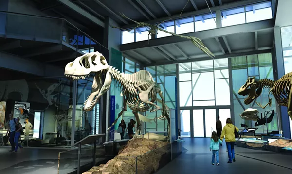 A rendering of the Witte's first-ever permanent Dinosaur gallery. - COURTESY