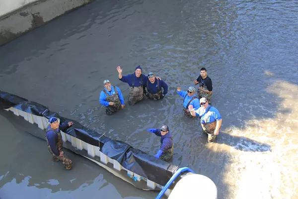 You can thank these folks for cleaning the Museum Reach portion of the San Antonio River. - SAN ANTONIO RIVER AUTHORITY | FACEBOOK