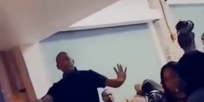 Kevin Kelley, owner of Dallas' True Kitchen + Kocktails, confronts a table of twerking patrons. - INSTAGRAM / TONYB713
