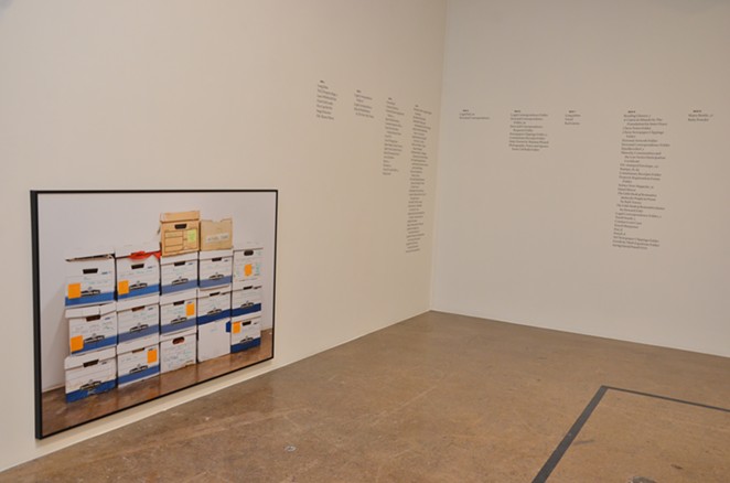 Menjivar’s installation is featured in Blue Star Contemporary’s “Please Form a Straight Line” exhibit. - BRYAN RINDFUSS