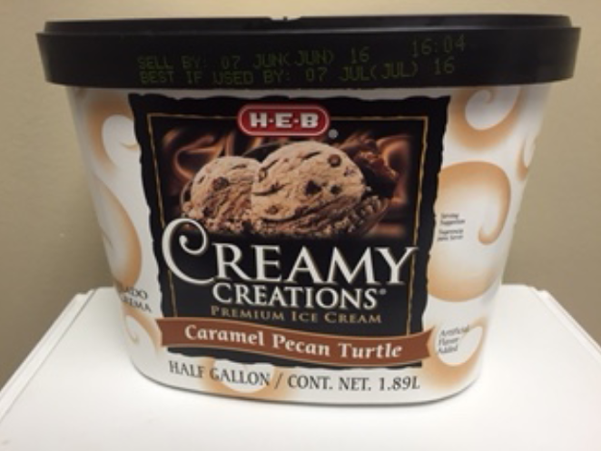 Chocolate, caramel, pecans and wood slivers - COURTESY H-E-B