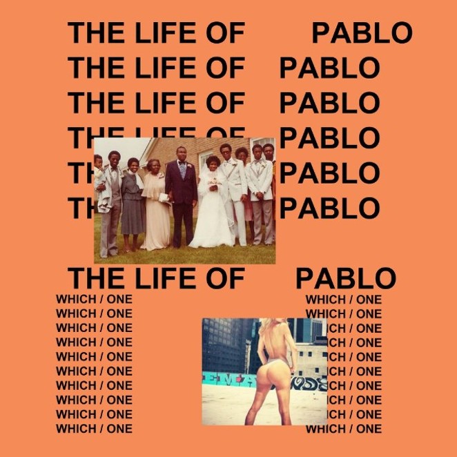The cover for West's The Life of Pablo - COURTESY