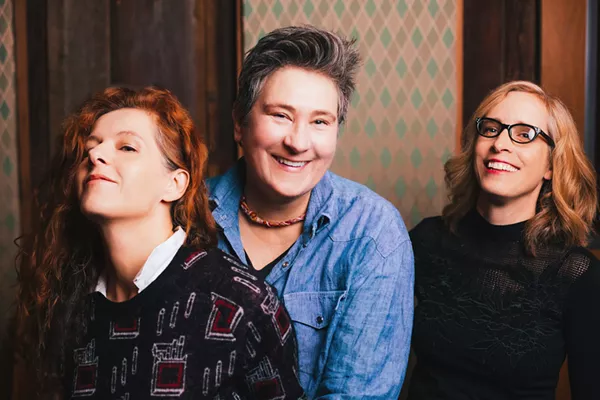 Case, lang and Veirs having a time. - COURTESY