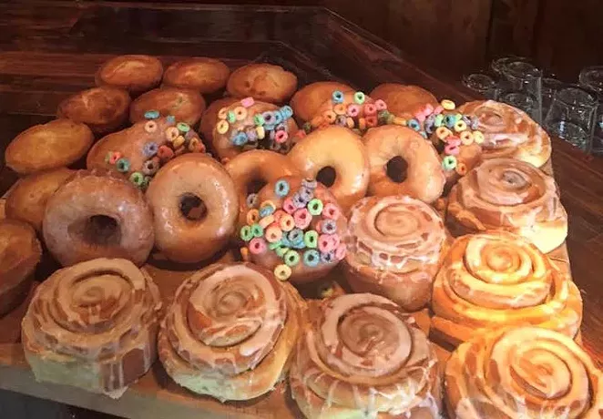 A peek at last week's doughnut offerings. - ANDREA MORGAN