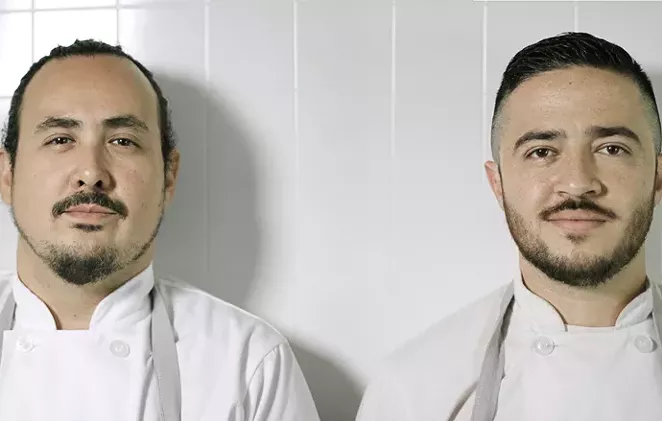 (From left) Rico Torres and Diego Galicia of Mixtli were chosen as guest chefs for the Progressive Mexican culinary series at the James Beard Foundation in New York City. - COURTESY
