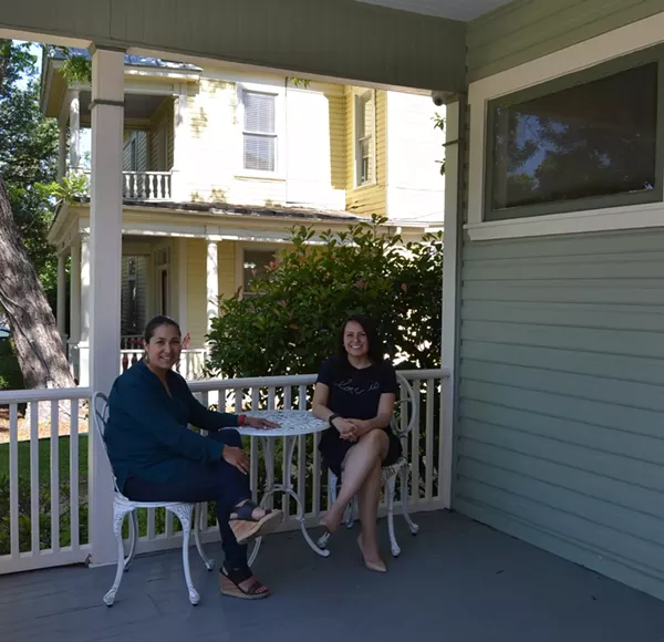 Mari Aguirre-Rodriguez, left, and Sally Aguilar-Robertson, right, run a cooperative workspace for creatives and professionals in Tobin Hill. - MARK REAGAN | SAN ANTONIO CURRENT