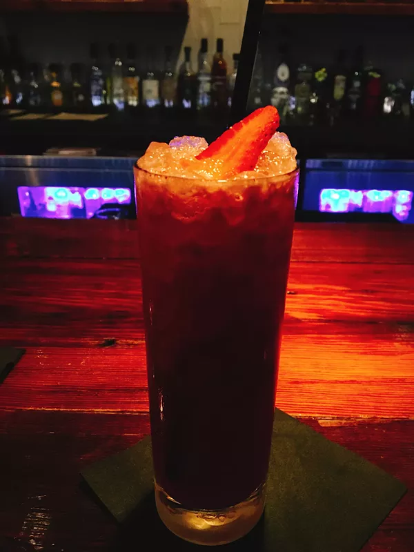 A strawberry mocktail from Francis Bogside. - JESSICA ELIZARRARAS
