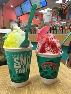 Cucumber and pickle juice picadilly and a strawberry cheesecake - JESSICA ELIZARRARAS