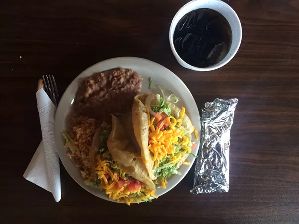 The Puffy Taco Plate at Teko Molina ($6.99)