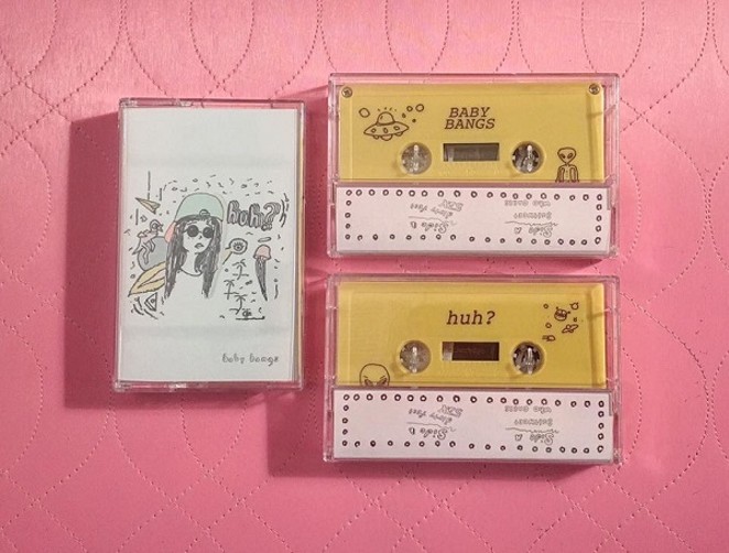The cassette cover for Baby Bang's debut EP "huh?" - COURTESY