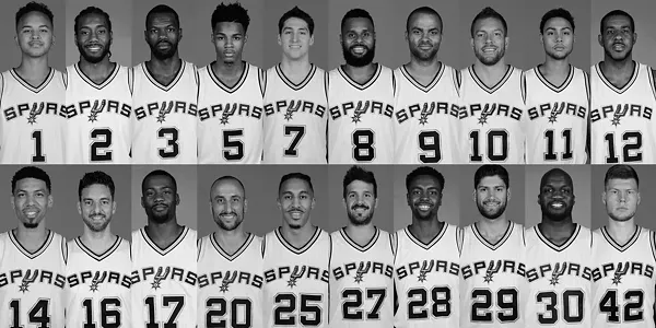 San Antonio Spurs 2016-17 training camp roster - FACEBOOK.COM/SPURS