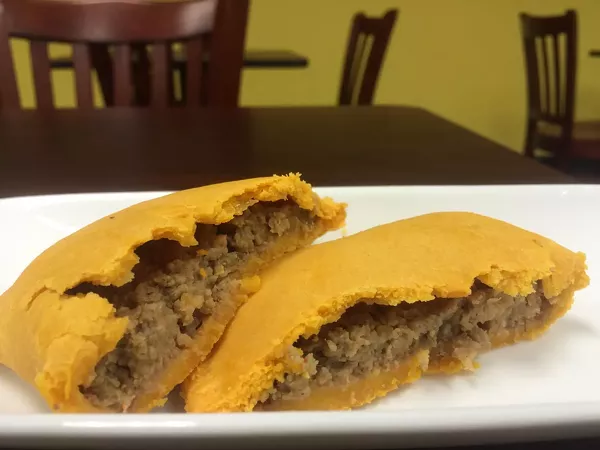 Jamaica Jamaica Cuisine's beef pattie