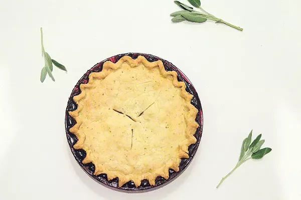 BLUEBERRY SAGE PIE, PHOTO BY LEA THOMPSON