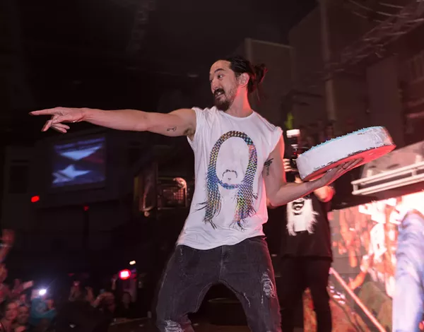 Steve Aoki at Club Rio last December - NOAH ACEVEDO