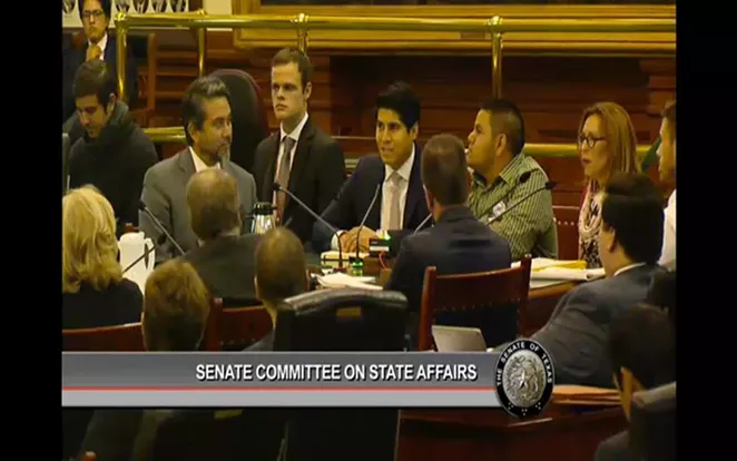 SA City Council members Roberto Trevino, Rey Saldana and Shirley Gonzales testify against SB4 Thursday - FACEBOOK.COM/SHIRLEY.GONZALES