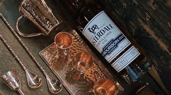 Sisterdale Distilling Co.'s Straight Bourbon Whiskey is available now at local Twin Liquors locations. - INSTAGRAM / MANREADYMERC