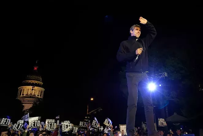Beto O'Rourke recently organized a block walking event in the political battleground of South Texas as people wonder if he'll run for governor in 2022. - LAURA SKELDING / THE TEXAS TRIBUNE