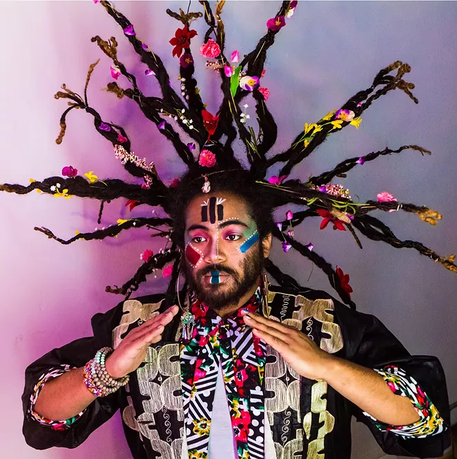 The program includes the world premiere of ((HERE)), a new, multidimensional work by Darian Donovan Thomas (pictured). - DARIAN DONOVAN THOMAS