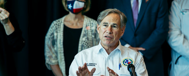 Texas Gov. Greg Abbott speaks during a press event. - COURTESY PHOTO / OFFICE OF THE GOVERNOR