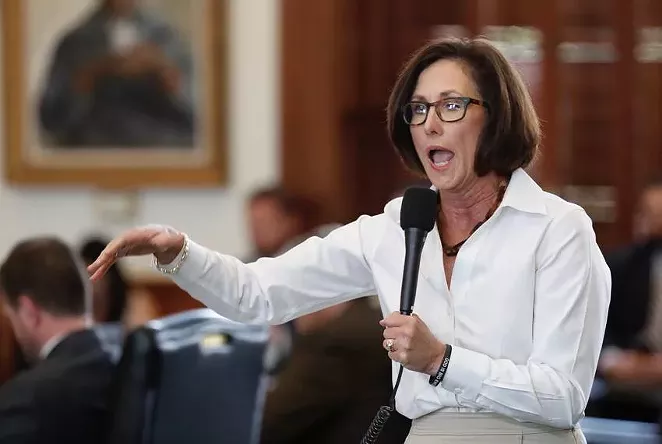 State Sen. Lois Kolkhorst, R-Brenham, during the 2017 Texas Senate debate over her unsuccessful bill that would have mandated which public bathrooms transgender Texans use.