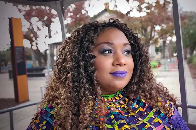San Antonio Poet Laureate Andrea "Vocab" Sanderson has won a $50,000 grand to fund The Echo Project. - JADE ESTEBAN ESTRADA