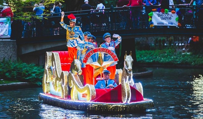 The Texas Cavaliers parade returns to the river on June 21. - COURTESY OF FIESTA SAN ANTONIO
