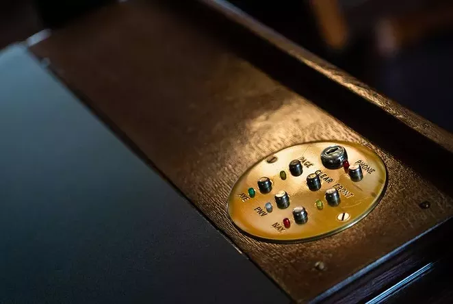 A voting console on a desk in the House Chamber at the Texas Capitol on June 21, 2021. - TEXAS TRIBUNE / SOPHIE PARK