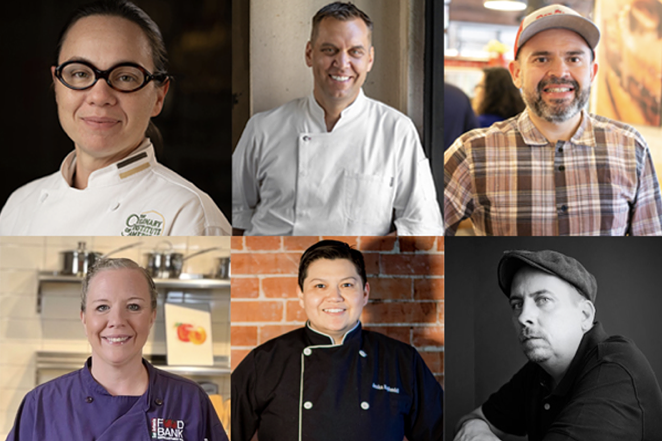 Top row, from left: Lilla Bernal, John Brand, David Caceres. Bottom row, from left: Kelly Daughety, Jesse Kuykendall, Stephen Paprocki. - COURTESY