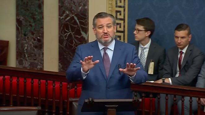 Pretty is as pretty does: U.S. Sen. Ted Cruz rants about the CDC, masks and vaccinations. - YOUTUBE SCREEN CAPTURE / THE HILL