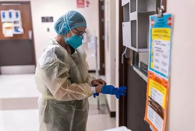 Health care professionals say pandemic-related stress and frustration with hospital protocols aimed a protecting patients and staff from COVID-19 have triggered a raft of verbal and physical abuse against health workers. - TEXAS TRIBUNE / JORDAN VONDERHAAR