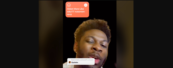TikToker Sean Black explains how to flood Texas Right to Life's tip site with fake information. - SCREEN CAPTURE / TIKTOK @BLACK_MADNESS21