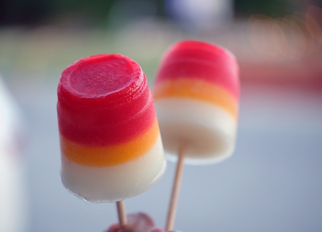 Mexican Candy Edibles' delta-8 popsicle. - PHOTO COURTESY CHAMOY CITY LIMITS