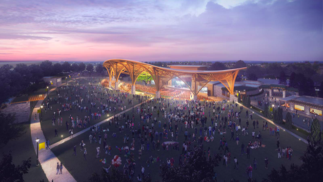 After the renovations, Sunken Garden would be able to accommodate up to 7,000 audience members. - COURTESY IMAGE / OJT ARCHITECTS
