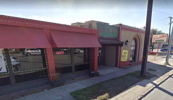 San Antonio staple Tomatillos will leave the Broadway corridor on Sunday, September 26. - SCREEN CAPTURE / GOOGLE MAPS