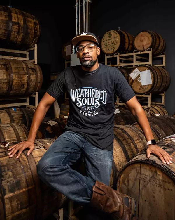 Marcus Baskerville, co-founder of Weathered Souls Brewing Company. - JAIME MONZON