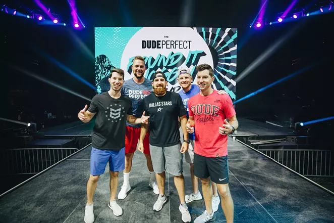 YouTubers Dude Perfect bring their live tour to SA's AT&T Center. - COURTESY OF AT&T CENTER