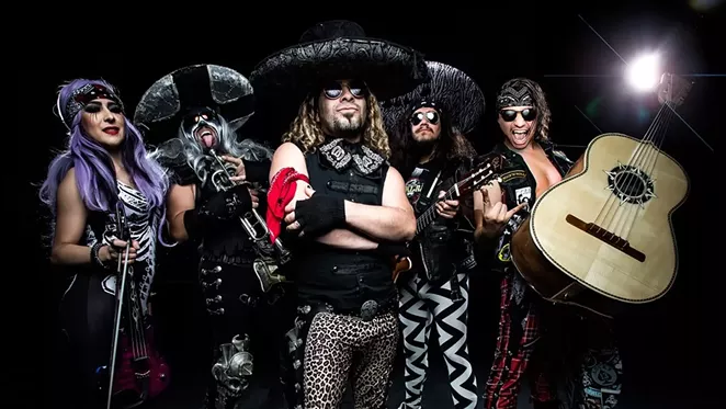 Metalachi's oddball combo of metal and mariachi brings all the metalheads from the barrio together. - COURTESY PHOTO / METALACHI