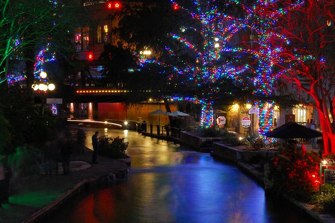 The San Antonio River Walk holiday lights will be switched on early again this year. - FLICKR / JOE RUIZ
