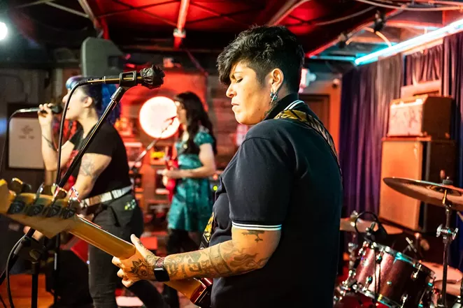 The Lonesome Rose has stopped having live music on its outside stage after being approached by code compliance officers. - JAIME MONZON