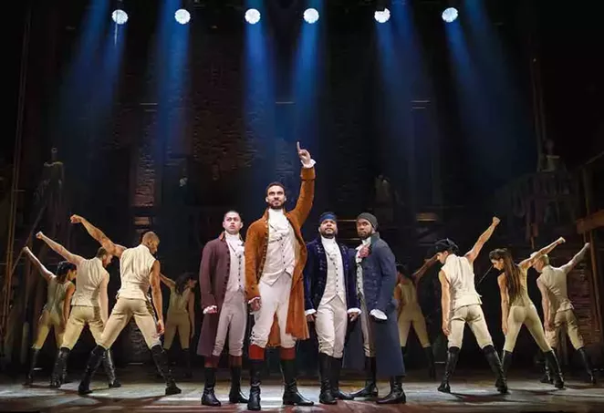 Performers take the stage in the touring run of the hit musical Hamilton. - JOAN MARCUS
