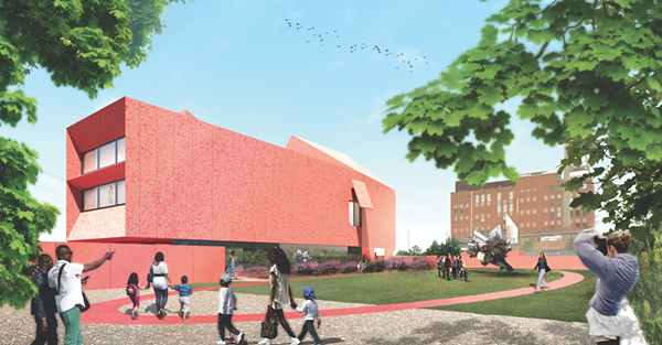 Rendering of the Linda Pace Foundation’s Ruby City (courtesy of Adjaye Associates)