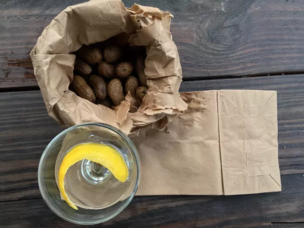 A bag of boiled peanuts from Lowcountry. - JESSICA ELIZARRARAS