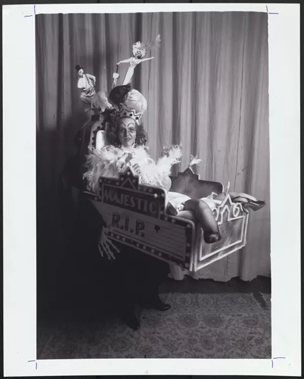 Gretchen Shoopman as Empress of the Song of No Way, 1987 (photo by Ruben Njaa)