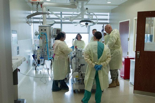 Visitors at the Brooke Army Medical Center - U.S. ARMY VIA FLICKR