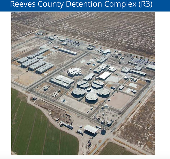 Reeves County Detention Center - SCREENSHOT, GEOGROUP.COM