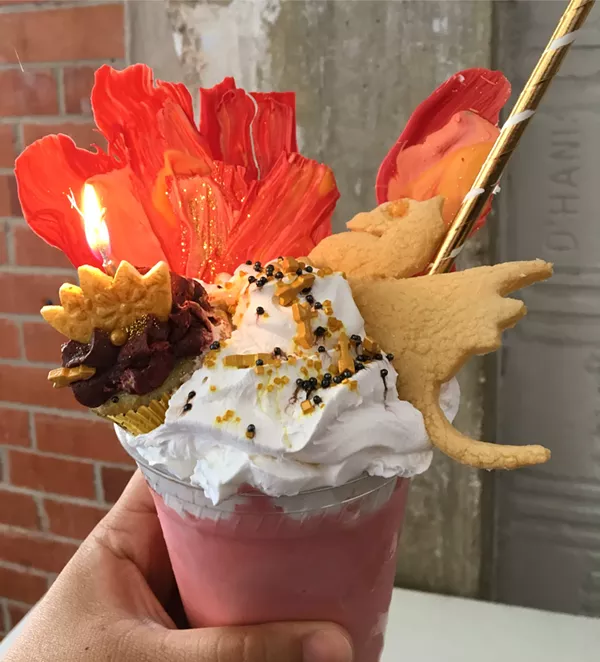 Expect a smaller version of this insane milkshake - JESSICA ELIZARRARAS