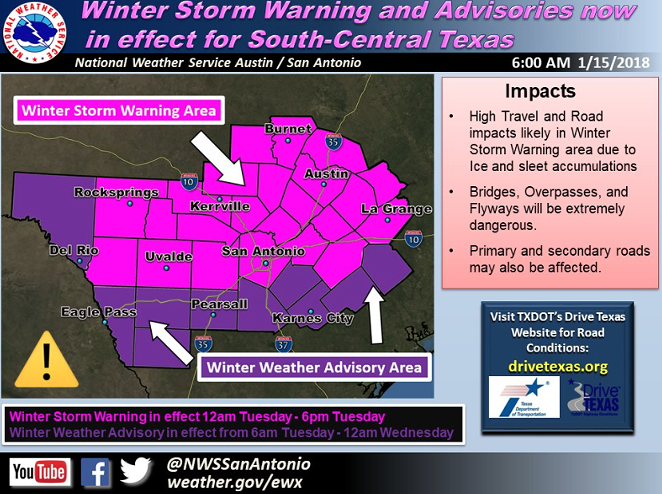 TWITTER / @NWSSANANTONIO
