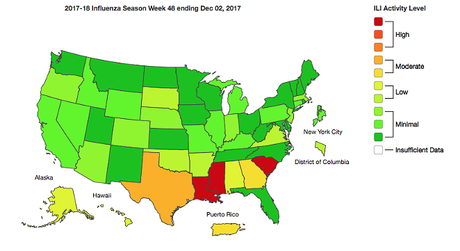As of December 2, 2017 - CENTER FOR DISEASE CONTROL